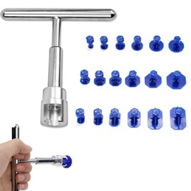Dent Repair Kit Car, Dent Repair Kit, Car Dent Repair Kit, T Bar Puller with 18 Pieces Suction Cup, Car Dent Puller, Dent Puller for Vehicle Removal