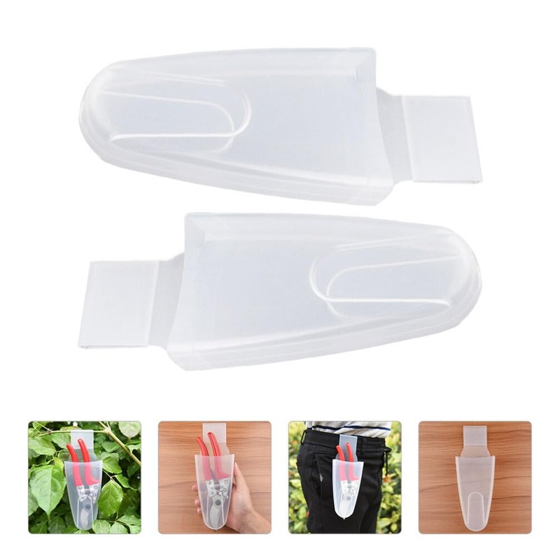 Yardwe Pruning Shears Storage Box 8.5 Inch Transparent Plastic Organizer