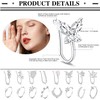 MILACOLATO 16Pcs Nose Cuff Fake Nose Ring Hoop Clip on