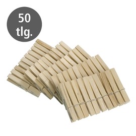 Mini Wooden Clips for Arts and Crafts, Pack of 50, WK3707501