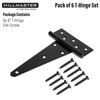 HILLMASTER 8 Inch T-Strap Heavy Duty Shed Door Hinges Gate