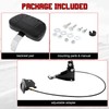 INNOGLOW Motorcycle Adjustable Driver and Rider Backrest with Chrome Mounting