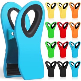 Paquete de 12 Clips para Papas Fritas Clips para Bolsas, Clip Magntico para Bolsa para Almacenamiento de Alimentos Resistente, Clip de Plstico para...