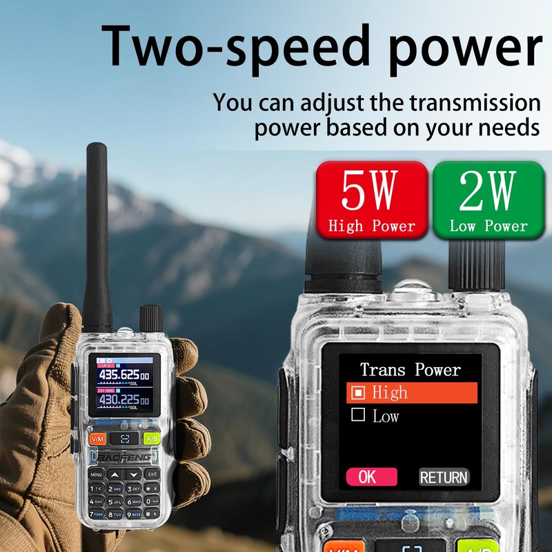 BaoFeng UV-5R Mini Radio,5R Mini Dual Band Walkie Talkies,App Programming,Copy