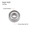 sourcing map Pack of 10 R2ZZ Ball Bearings Deep Groove