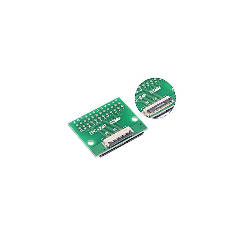 uxcell FFC FPC 24 Pin 0.5mm 1mm Pitch to DIP