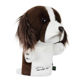 Scott Edward Funny Golf Club Headcover Fit Well for Driver Wood Upto 460cc Cute Animal Design Soft Functional Golf Headcover Stylish Protection for Men and Women, Red Brown Beagle