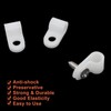 Seimneire R-Type Cable Clamp, 1/4 Inch P-Style White Nylon Wire