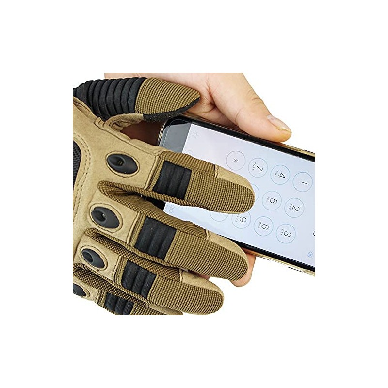 Full Finger Touch Screen Contact Gloves Hard Knuckle Cycling Biking