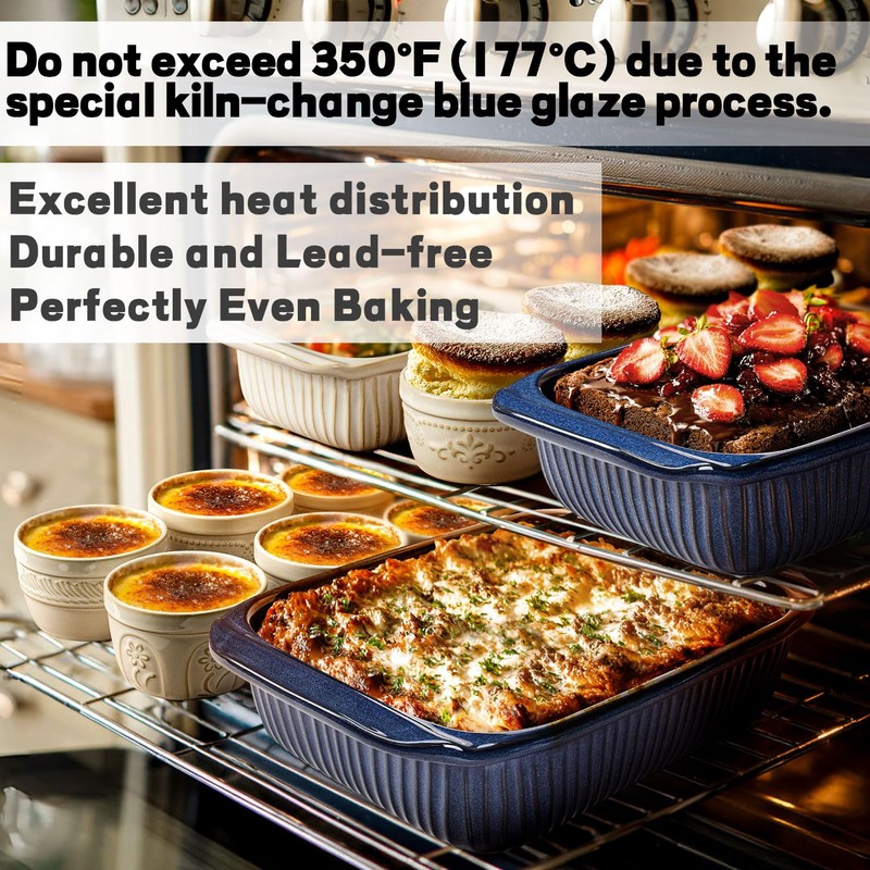 Artena Baking Dish 2.3 Quarts, Casserole Dishes For Oven, Baking