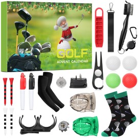 Golf Advent Calendar 2025 for Men, Christmas Countdown Calendar with 24 PCS Golf Surprises Novelty Golf Accessories Xmas Gifts for Adults Men Women Dad Husband Golf Lovers