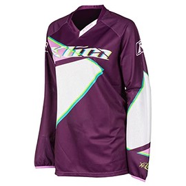 KLIM Women's XC Lite Motorcycle Jersey (Shattered Purple, Extra Small)
