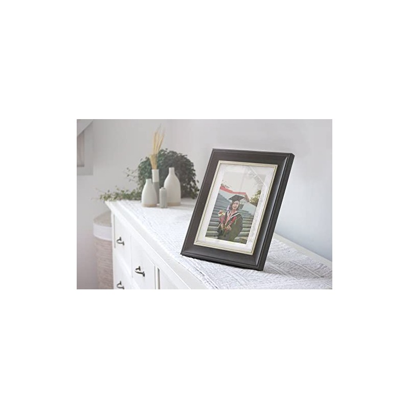 Frame Company Drummond Photo Frame, Gunmetal Grey, 8x6 inch, fitted