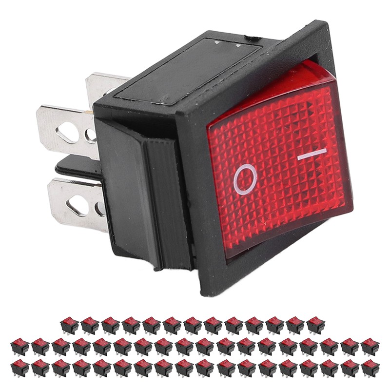 50PCS Snap Power Switch Brass 4 Pin 2 Position Mini