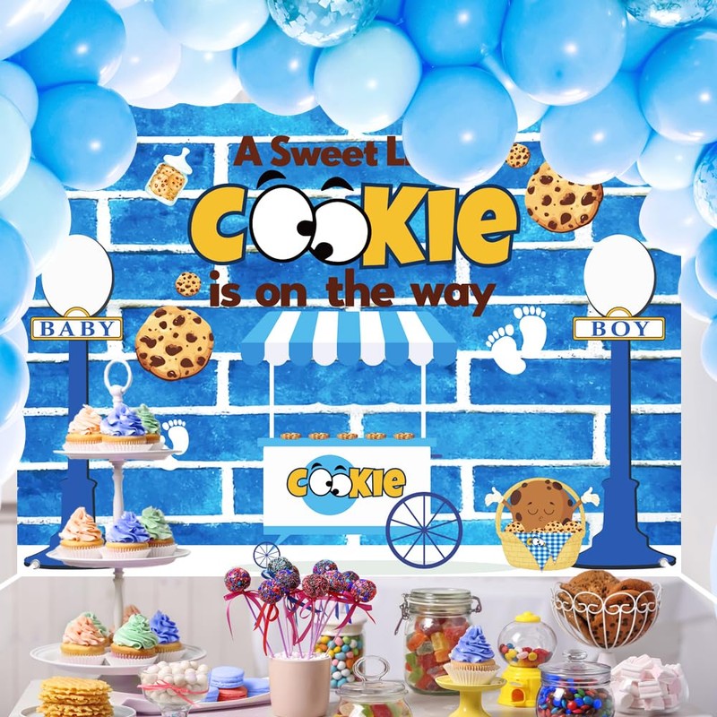 A Sweet Little Cookie is On The Way Backdrop, Cookie