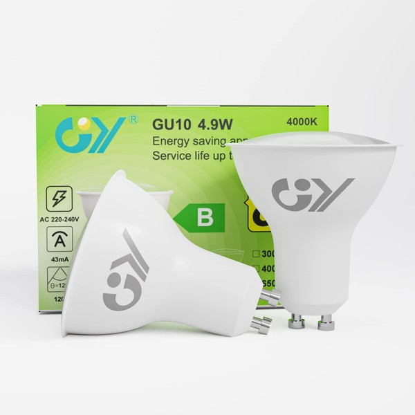GY GU10 LED Neutral White Bulb 4.9 W 790 Lumen