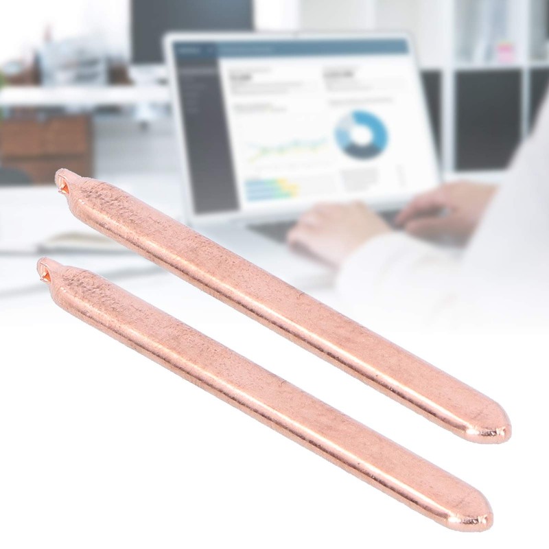 Pack of 2 Heatpipe, 80 mm Heat-Conducting Brass Tube, DIY