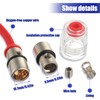 BOJACK 8 Gauge AWG 1ft Power Wire with 100 Amp