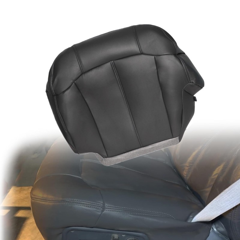 FZJDSD Dark Gray Driver Side Bottom Microfiber Leather Replacement Seat