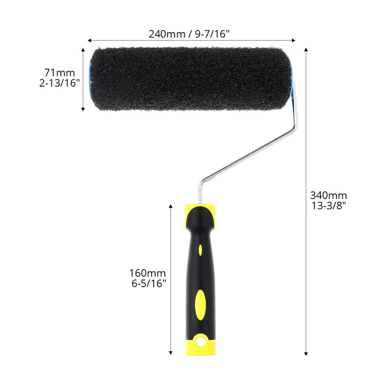 QWORK® Roller for Putty 23 cm (9inch) - Elastic Nylon