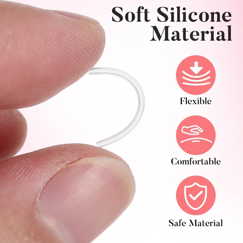 SOIMISS 50pcs Earring Post Sleeves Earring Sleeves for Sensitive Ears