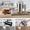 Prensa Francesa Acero Inoxidable 350ML,Filtro 3 Niveles,Doble Pared