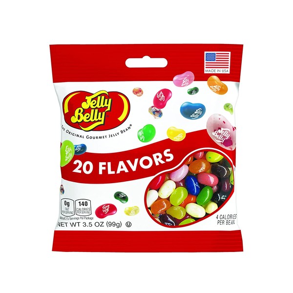 Jelly Belly Jelly Beans, 20 Flavors, 3.5-oz, 12 Pack