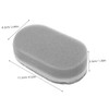 ORFOFE 6pcs Dual-Sided Kitchen Cleaning Sponge Scrubbers Silver Gray Eraser