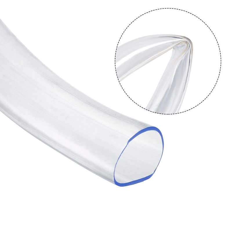 sourcing map PVC Clear Vinyl Tubing, Plastic Flexible Water Pipe