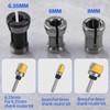 LEONTOOL 3 Pcs Die Grinder Collet Adapter - 6mm, 6.35mm,