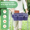 Walker Bag,Foldable Walker Storage Bag, Wheelchair Basket Pouch,Multi Pockets Walker
