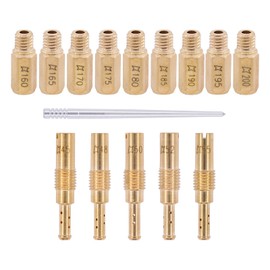 ApplianPar Main Jet and Pilot Nozzle Spray Kit For Keihin FCR PWK 160 165 170 175 180 185 190 195 200