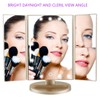 Flymiro Tri-fold Lighted Vanity Makeup Mirror with 3x/2x/1x Magnification, 21Leds