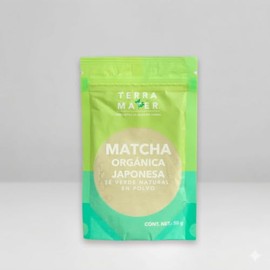 Terramater Té Matcha Orgánico en Polvo, 50 g, Japonés, hasta 30 Porciones                                                                             
