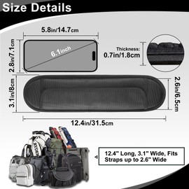 FIEIL Breathable Universal Shoulder Pad, 3D Cushion Air Backpack Strap Pads, for Shoulder Bags, Detachable Shoulder Strap Pad Pads Help Relieve Shoulder Pain(3D Air Cushion)