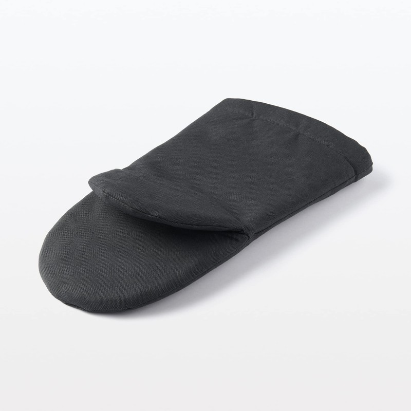 MUJI 12835844 Dark Gray Cotton Plain Weave Oven Mitt