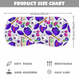 5 Pack Halloween Baby Burp Cloths for Boys Girls, 20x10 Inches Burp Rags with Spooky Pumpkin Ghost Witch Hat Print, Ultra Absorbent Soft Shoulder Pads Baby Shower Registry Gift