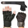 BEAR GRIP - weight lifting gloves with wrist support wraps