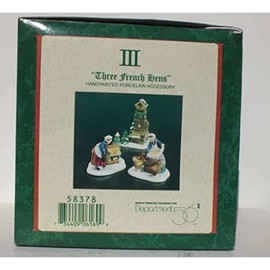 Collectible Department 56 Dickens 12 Days of Christmas Heritage Village 3 Three French Hens III Vintage 58378 Retired