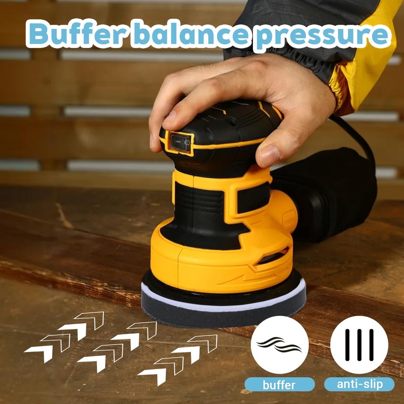 3 Pcs Surfprep Sander, Foam Sponge Sanding Pads, 5 Inch