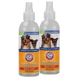 Arm & Hammer Complete Care Dog Dental Spray | Mint Flavor Dog Dental Spray for Easy Brushless Cleaning | Baking Soda Enhanced Formula for Fresh Breath and Tartar Control, 6 Fl Oz - 2 Pack