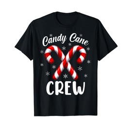 Candy Cane Crew Santa Christmas for Women Kids Girls T-Shirt