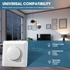LED Dimmer, 5-300 W LED Dimmer Switch, Flush-Mounted Dimmer Switch