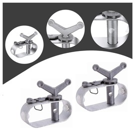 Wanfoou Pack of 2 Turnbuckles for Tarpaulin, Turnbuckle for Rope, Pool Cover, Pool Cover Winch, Aluminium Alloy Rope Tensioner, Pool Tarpaulin Attachment, Pool Cover, Winter Accessories