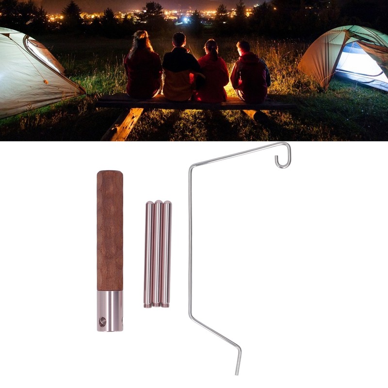 Camping Lantern Stand Portable Retro Style Splicing Camping Desktop Light