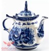 Porcelain Gzhel teapot coffee server handmade in Russia 650ml