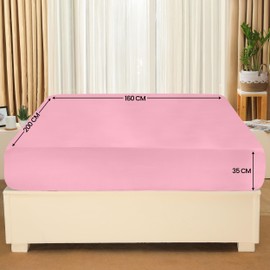 Utopia Bedding - Fitted Sheet 160 x 200 cm - Lavender - Brushed Polyester Microfibre Fitted Sheet - 35 cm Deep Pocket