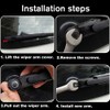 Ruolin Car Rear Windscreen Wiper, Black, Replacement Rear Wiper Arm
