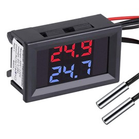PEMENOL Red + Blue Dual Display Digital Thermometer