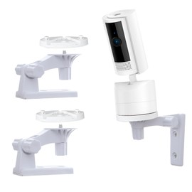 Camera Mount Compatible with Ring Pan-Tilt Indoor Cam(2024 Release), 180°Adjustable Camera Ceiling Mount, Security Camera Wall Bracket, Drill Installation, 2 Pack